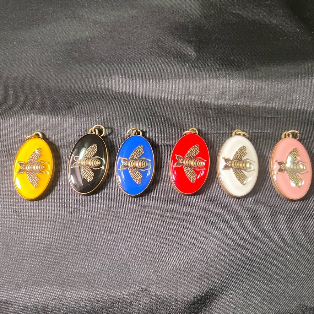 Authentic Gucci Zipper Pull GoldTone BumbleBee Necklace Pendant; Select 1 Color